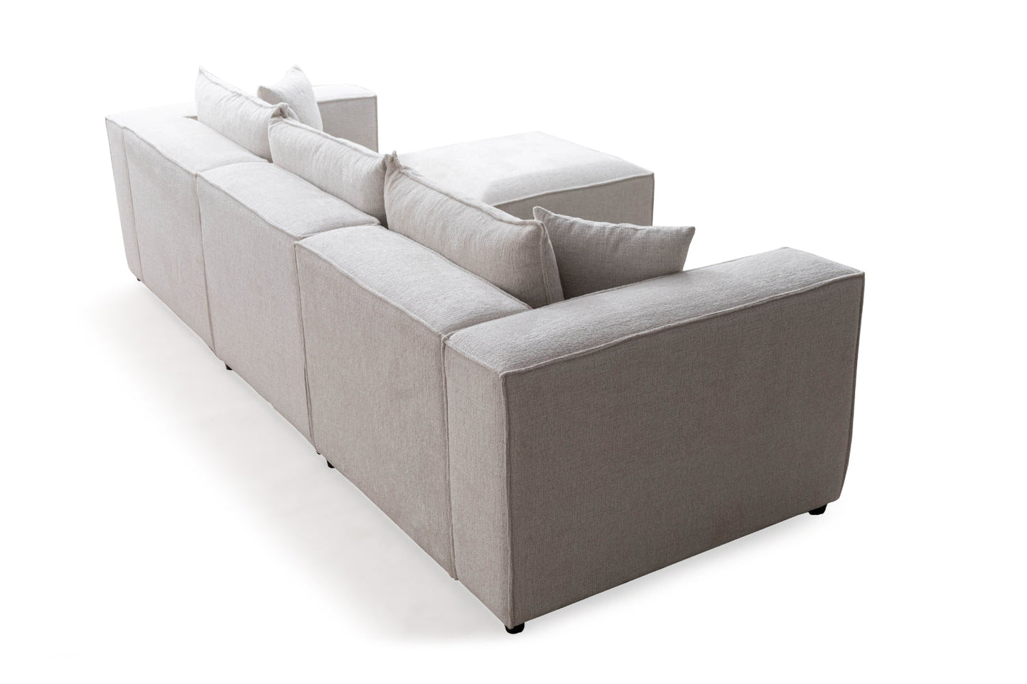 Canapé ELEGANCE Modulable Chenille  3+1 Pouf