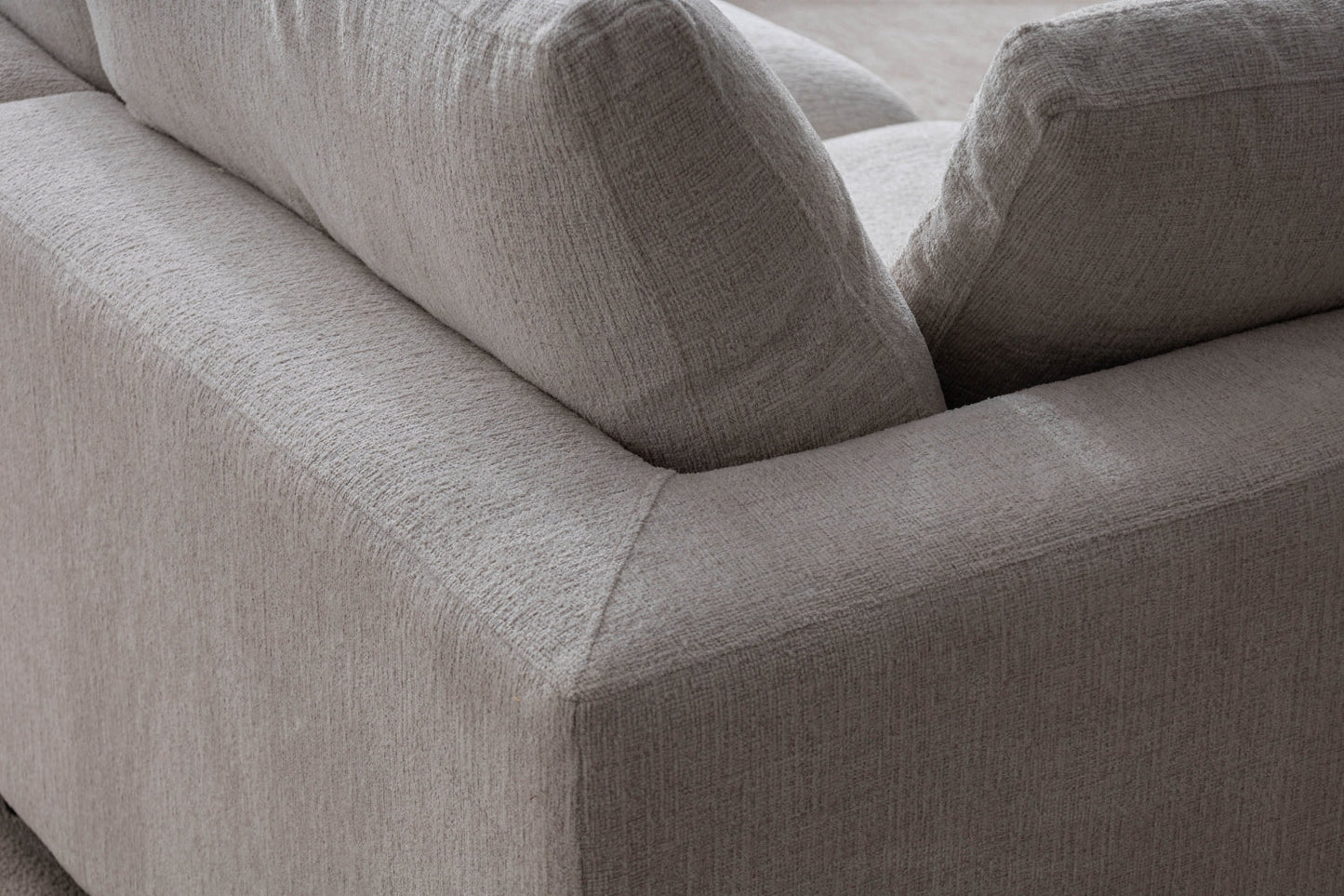 Canapé JULIA Modulable Chenille  3+1 Pouf