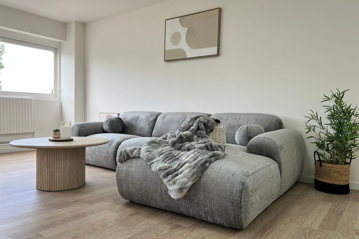 Canapé CLOUD Tissu Marbella Gris